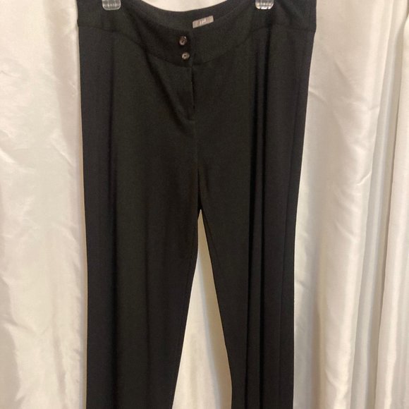 Black Wide-Legged Trousers - Picture 1 of 5